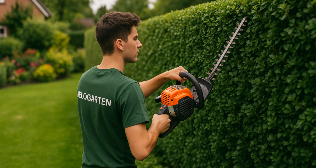 Hecke schneiden Hecke schneiden